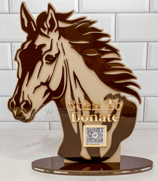 Horse QR Code Sign