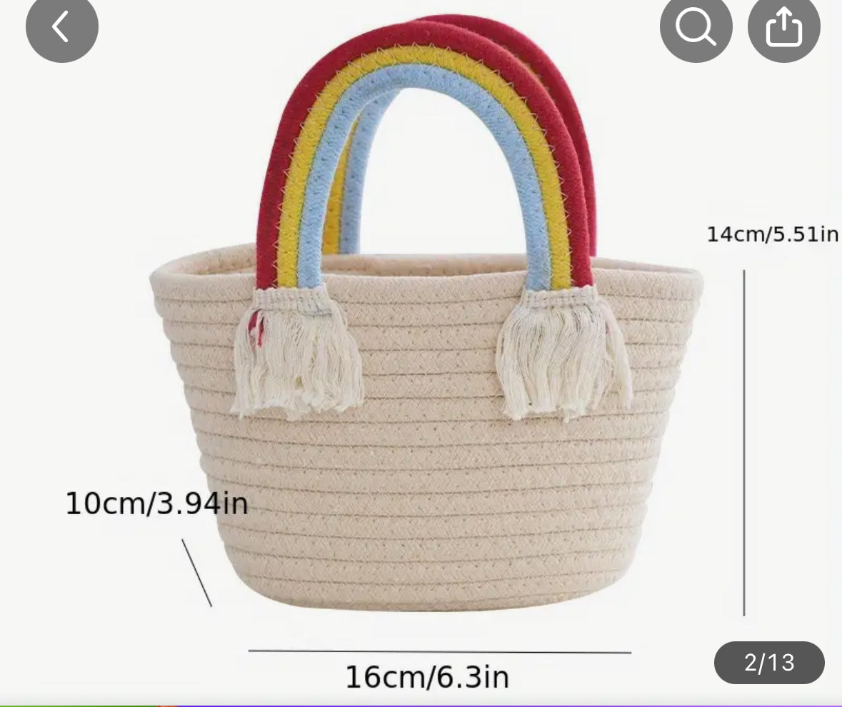 Mini Rainbow Purse/Basket - NON-CUSTOM