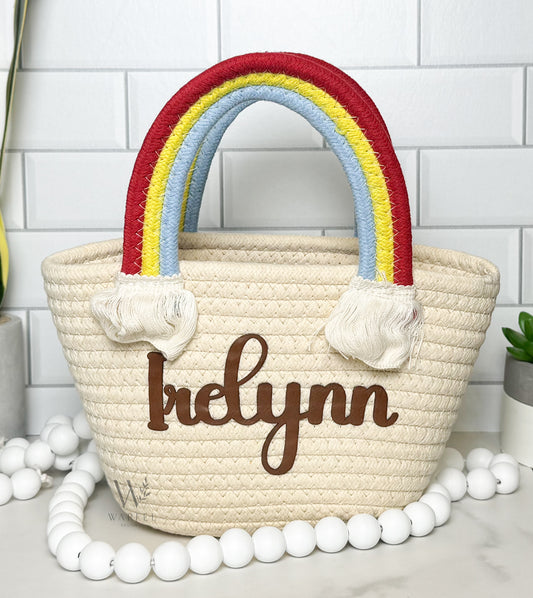 Mini Rainbow Purse/Basket