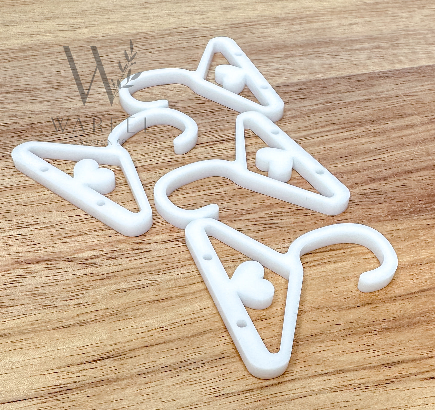 White acrylic earring hangers