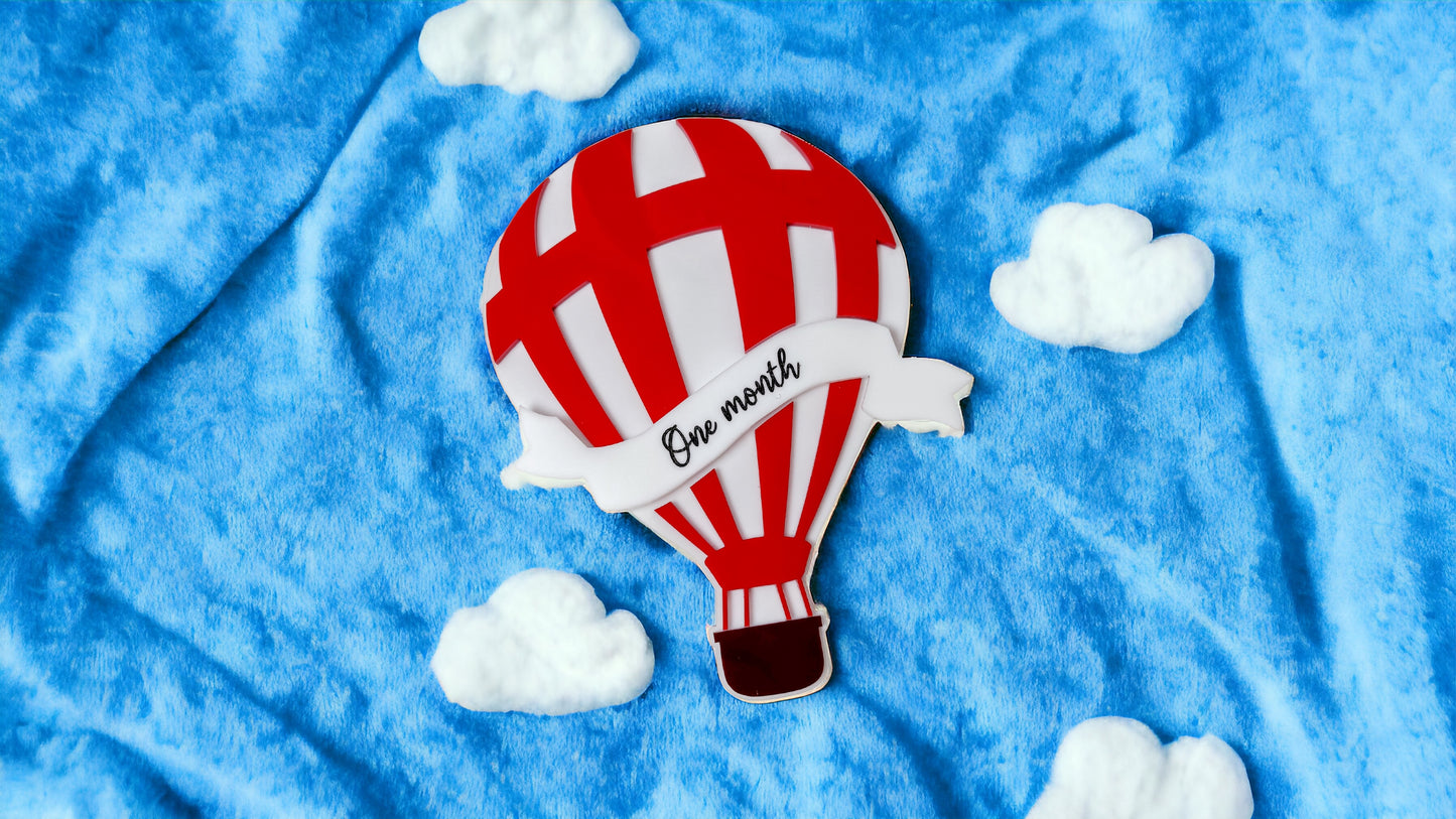 Hot Air Balloon Monthly Milestone Marker Set