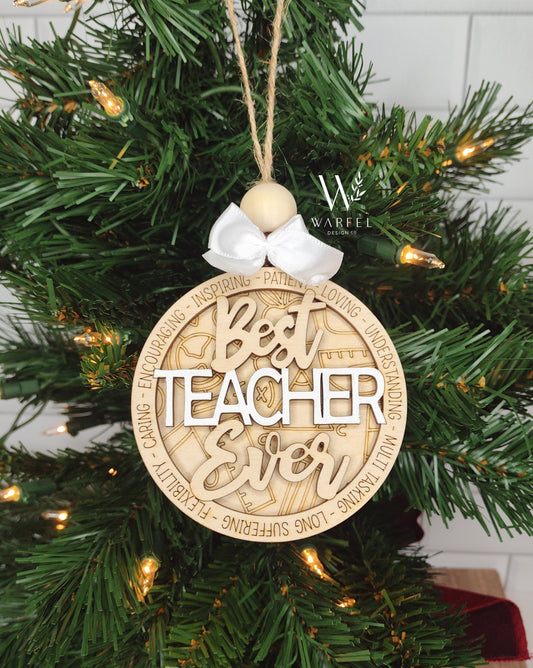 Best Teacher Ever ornament