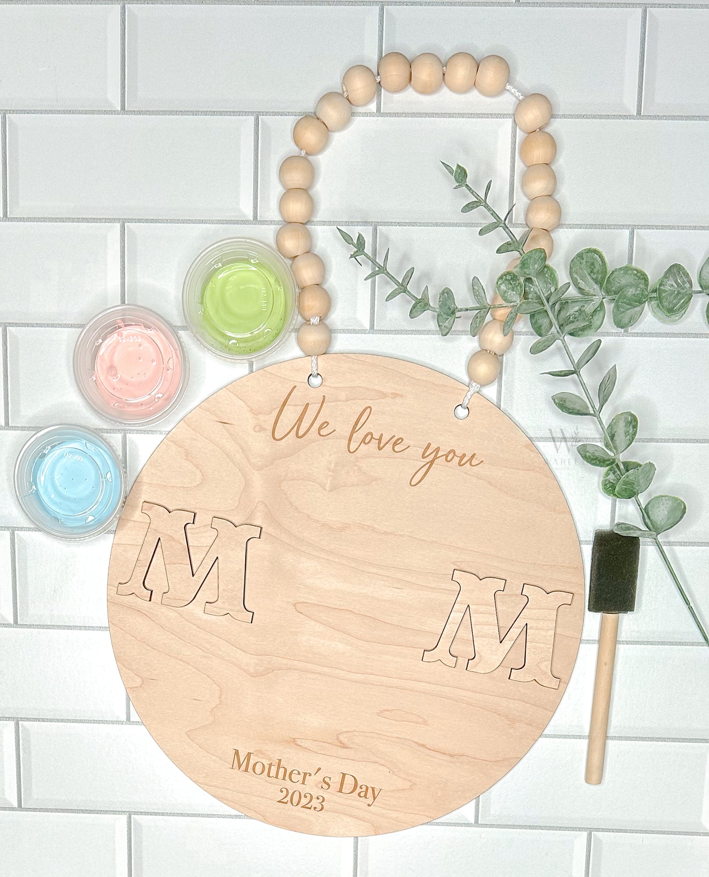 DIY Handprint Sign - Mother's Day