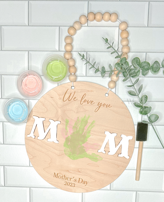 DIY Handprint Sign - Mother's Day