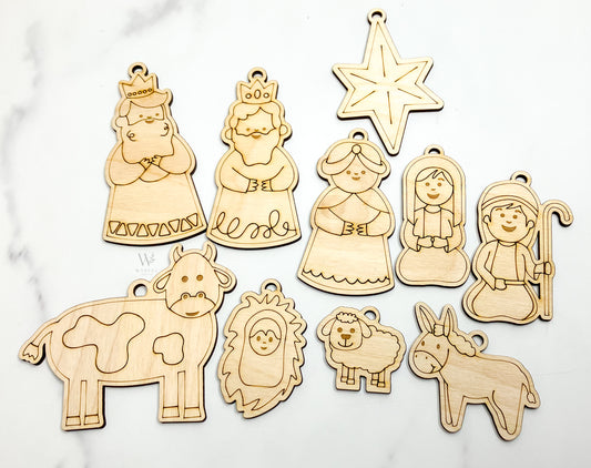 Nativity DIY ornaments