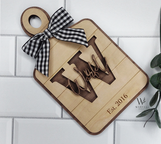 Monogram 3D Cutting Board