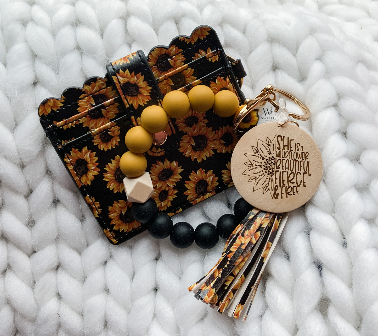 Sunflower Wristlet