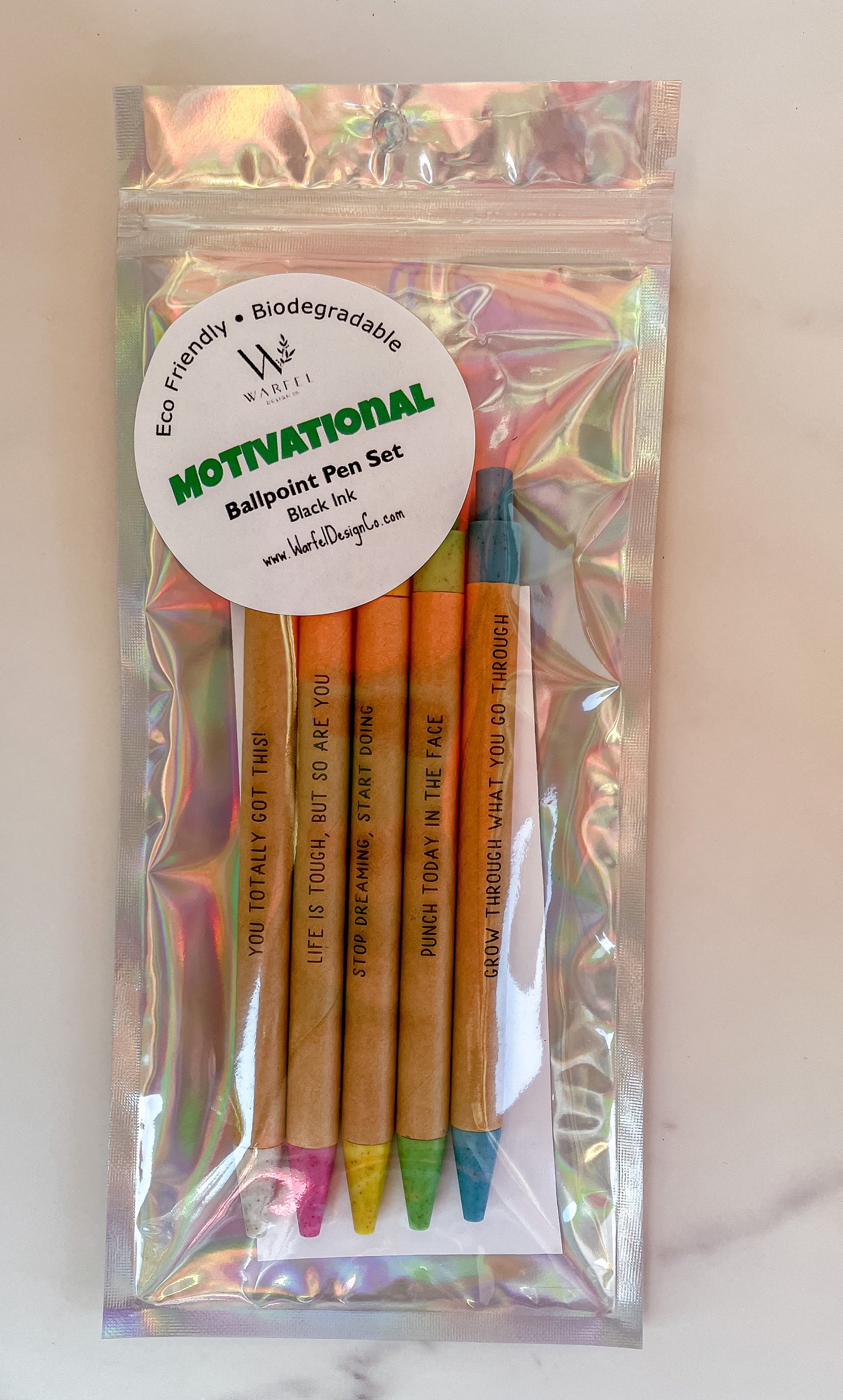 Motivational pen set