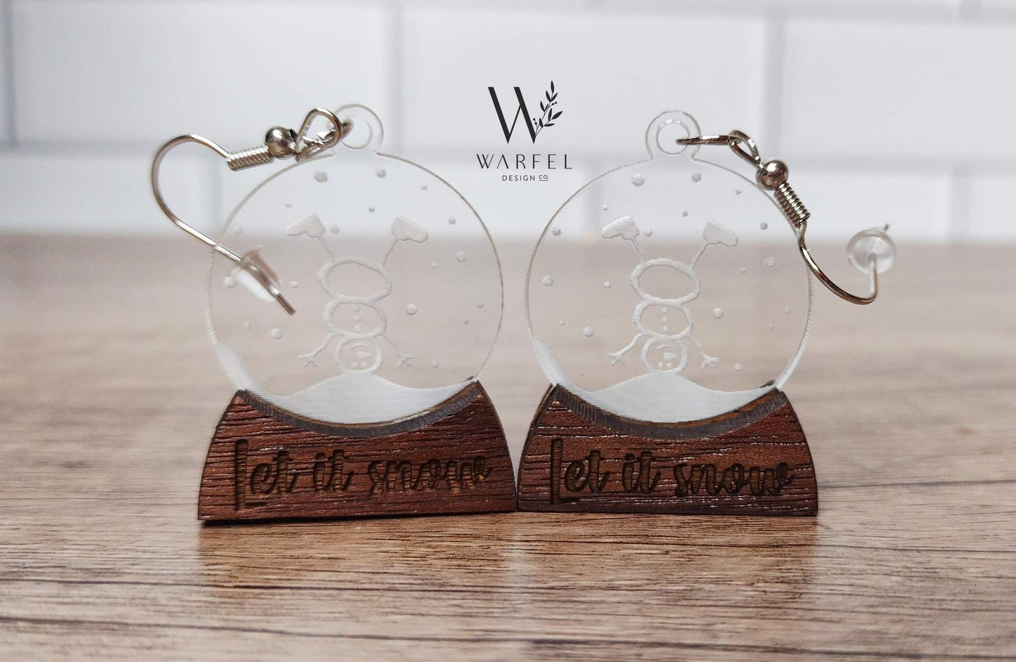 Let it Snow snowglobe earrings