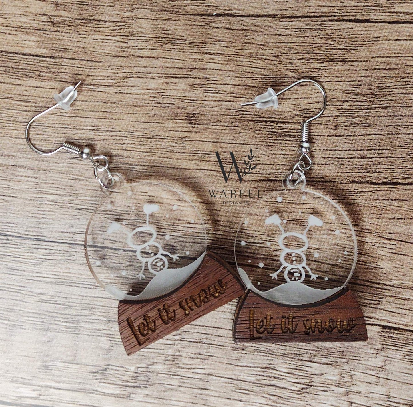 Let it Snow snowglobe earrings